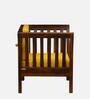 Udine Sheesham Wood 1 Seater Sofa in Scratch Resistant Honey Oak Finish