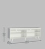 Udine TV Console For TV's Upto 65 inches In White Color