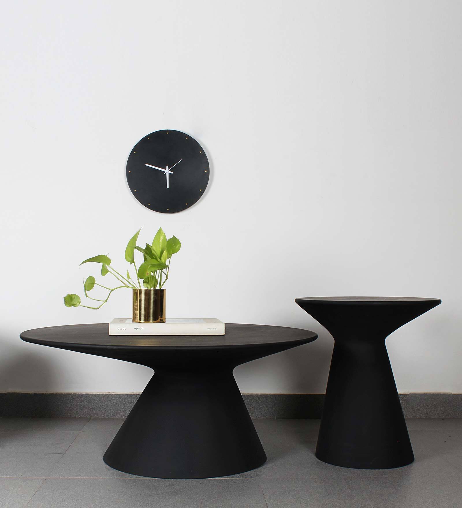 UFO Coffee Tables In Black Colour (Set of 2)