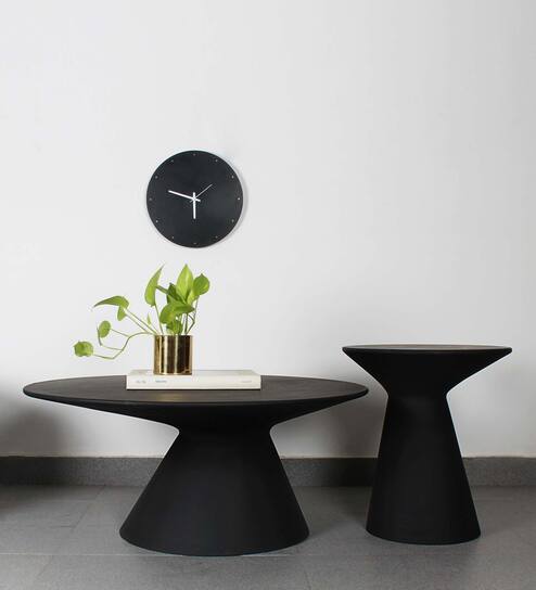UFO Coffee Tables In Black Colour (Set of 2)