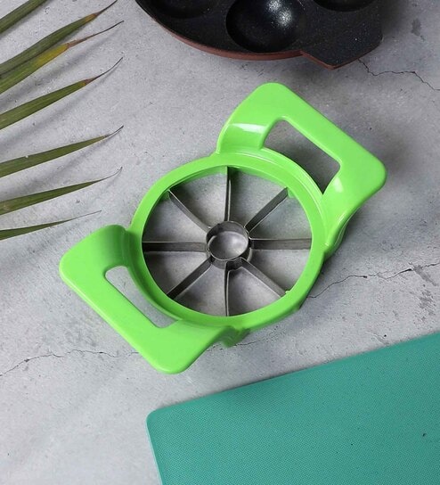 Green Steel & Plastic Fruit Cutter