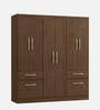 Ujisato 6 Door Wardrobe in Regato Walnut Finish