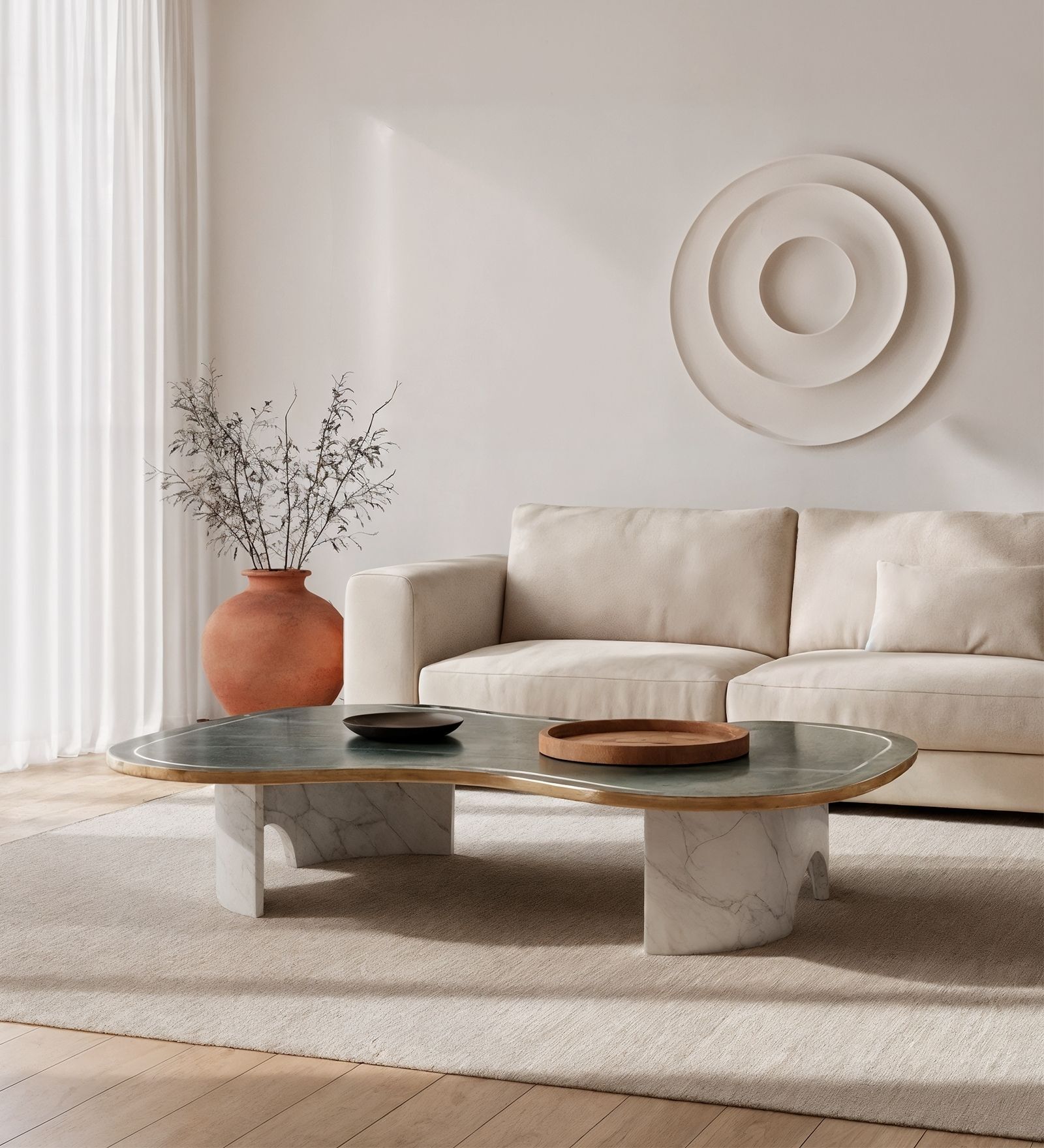 Uku Coffee Table In Marble Finish