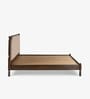 Ukti Queen Size Bed In In Walnut Finish