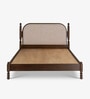Ukti Queen Size Bed In In Walnut Finish