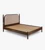 Ukti Queen Size Bed In In Walnut Finish