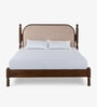 Ukti Queen Size Bed In In Walnut Finish
