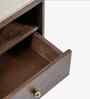 Ukti Marble Bedside In Walnut Finish