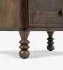 Ukti Marble Bedside In Walnut Finish