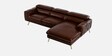 Ultra Leatherette LHS Sectional Sofa (2+ Lounger) With Adjustable Headrest in Brown Color