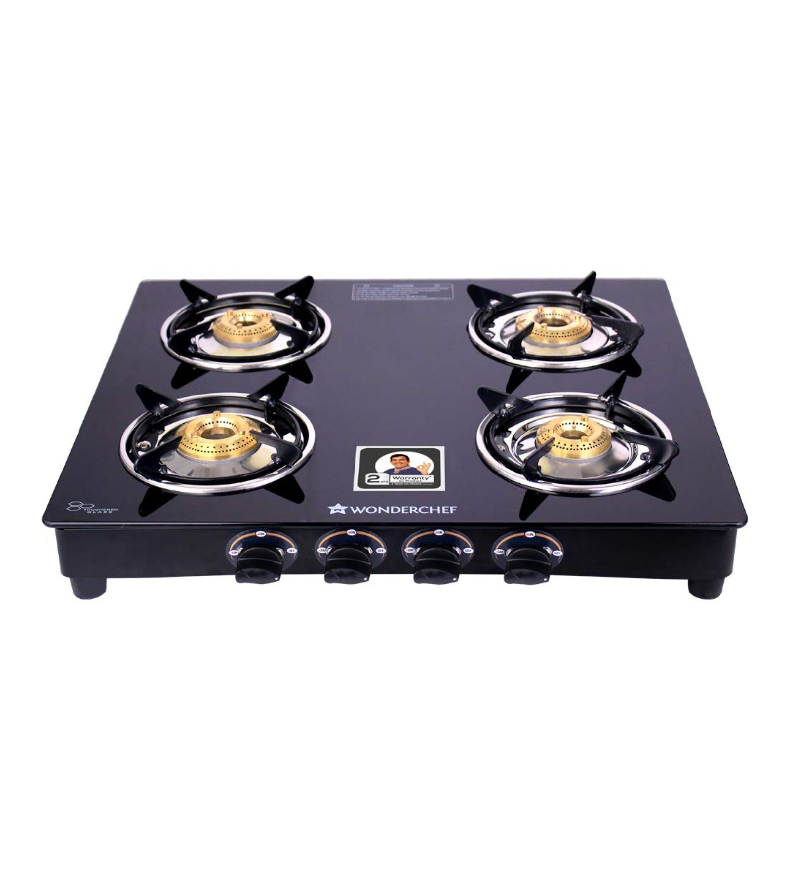 Buy Wonderchef Ultima 4 Burner Glass Gas Cooktop with Toughened Glass