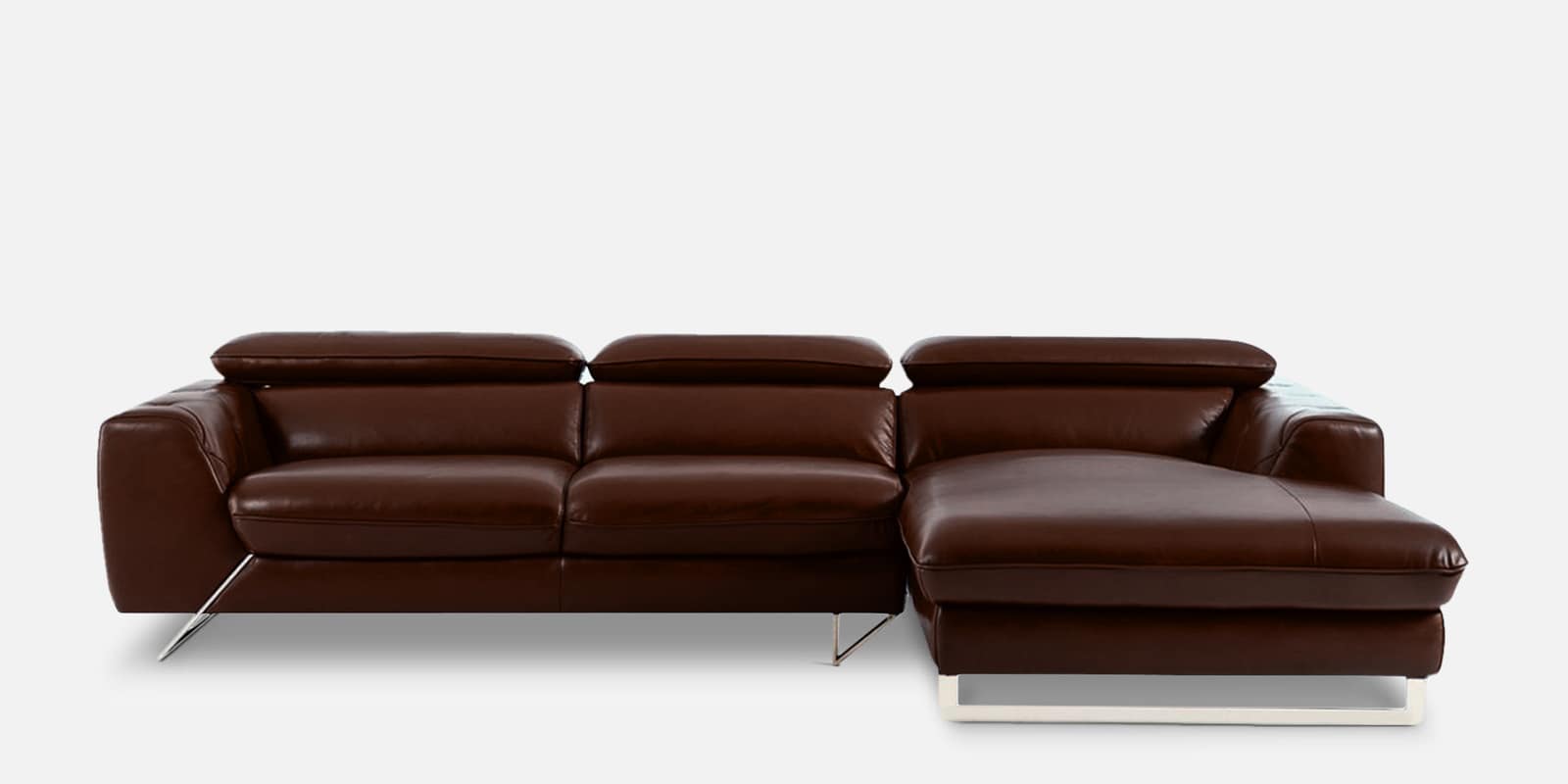 Buy Ultra Leatherette LHS Sectional Sofa in Brown Colour at 43% OFF by ...