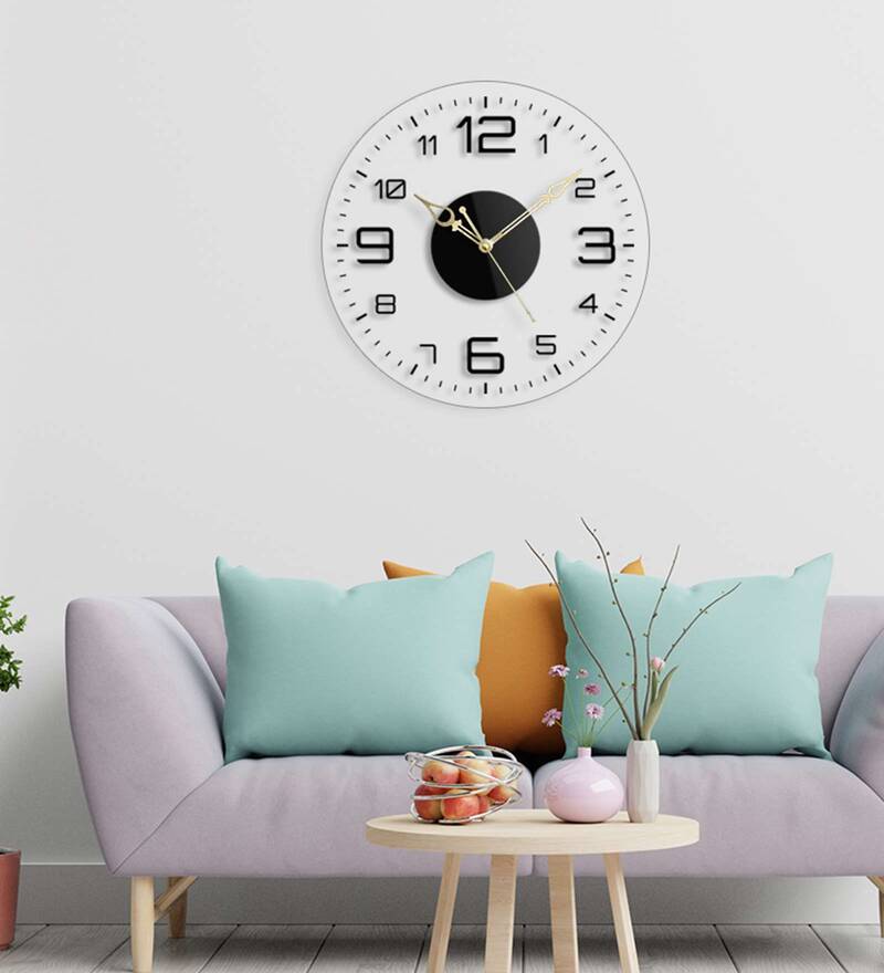 Buy Ultimate Elegant Numeric Round Acrylic Wall Clock by The Next Decor