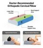 Ultimate Cervical Memory Foam 19 X 12 Inches Pillow In Grey Mesh Colour