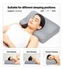 Ultimate Cervical Memory Foam 19 X 12 Inches Pillow In Grey Mesh Colour