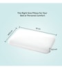 Ultimate Orthopedic & Gel Memory Foam 24 X 16 Inches Pillow In Blue & White Colour