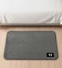 Grey Memory Foam Rectangular Bath Mat 20X32 Inches