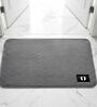 Grey Memory Foam Rectangular Bath Mat 20X32 Inches