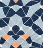 Ultra Soft Microfiber Geometric Print Blue and Orange Double Comforter