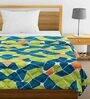 Green Polyester 100 AC Room Single Bed Comforter