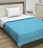 Blue Polyester 100 AC Room Single Bed Comforter