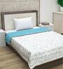 Blue Polyester 100 AC Room Single Bed Comforter
