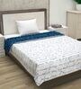 Blue Polyester 100 AC Room Single Bed Comforter