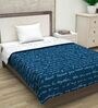 Blue Polyester 100 AC Room Single Bed Comforter
