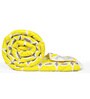 Ultra Soft Microfiber Reversible Abstract Print Yellow and Grey Single Comforter