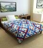 Blue Polyester 100 AC Room Single Bed Comforter