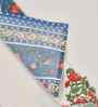 Ultramarine Madhuban Floral Waffle Cotton 250 GSM Bath Towel