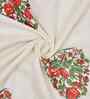 Ultramarine Madhuban Floral Waffle Cotton 250 GSM Bath Towel