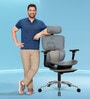 Ultron SmartGRID Breathable Mesh Ergonomic Chair In Grey Colour