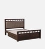 Ulyano Sheesham Wood Queen Size Bed in Scratch Resistant Provincial Teak Finish With Drawer Storage
