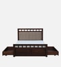 Ulyano Sheesham Wood Queen Size Bed in Scratch Resistant Provincial Teak Finish With Drawer Storage