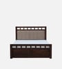 Ulyano Sheesham Wood Queen Size Bed in Scratch Resistant Provincial Teak Finish With Drawer Storage