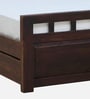 Ulyano Sheesham Wood Queen Size Bed in Scratch Resistant Provincial Teak Finish With Drawer Storage