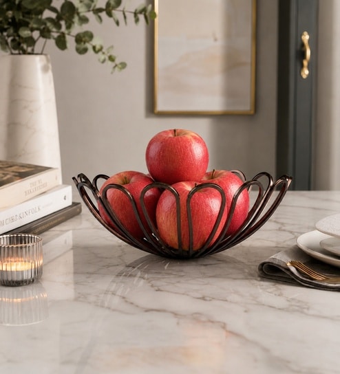 Rose Gold Umbrella Fruit Basket