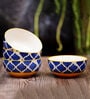 (Set of 4) Umrao 200ml Yellow Ceramic Handcrafted Dinner Bowls