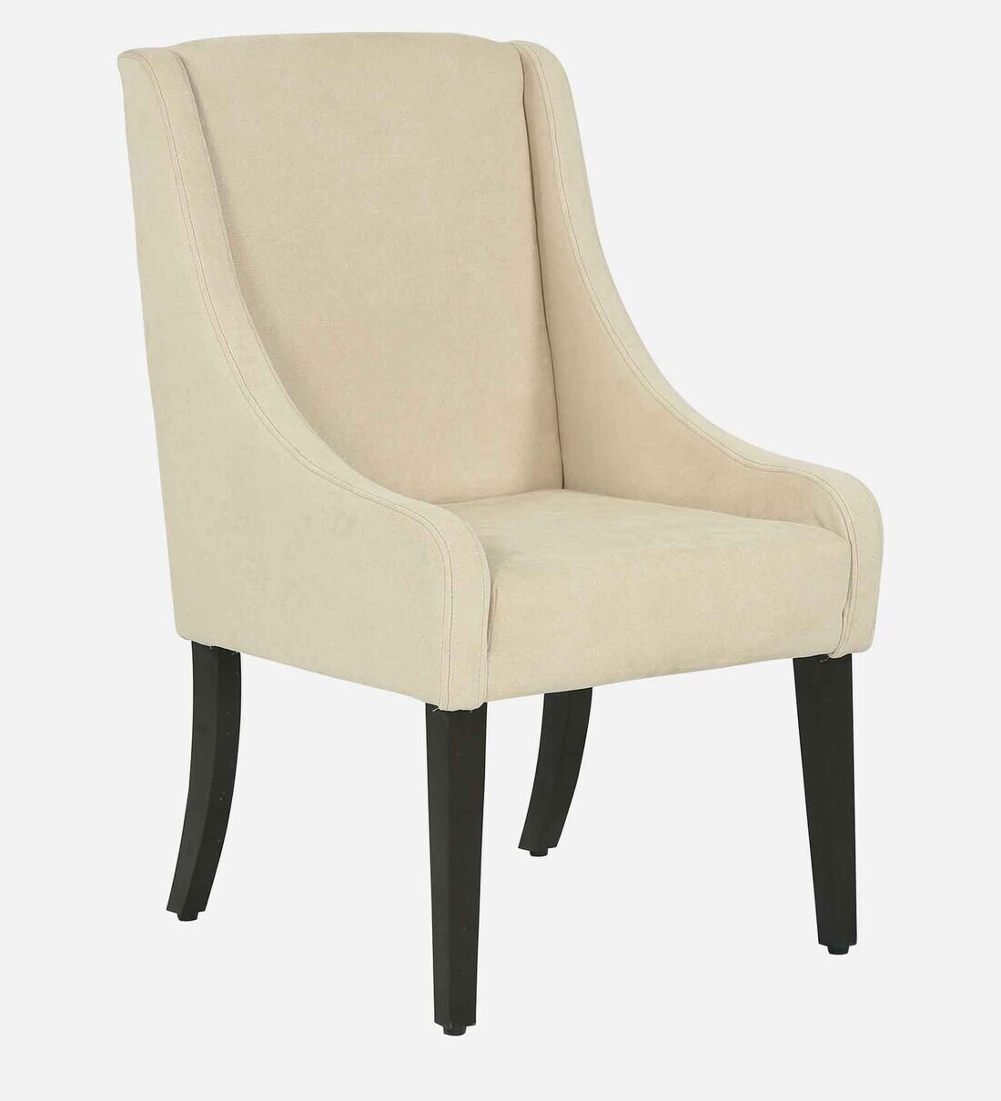 Unica Fabric Dining Chair in Beige Colour