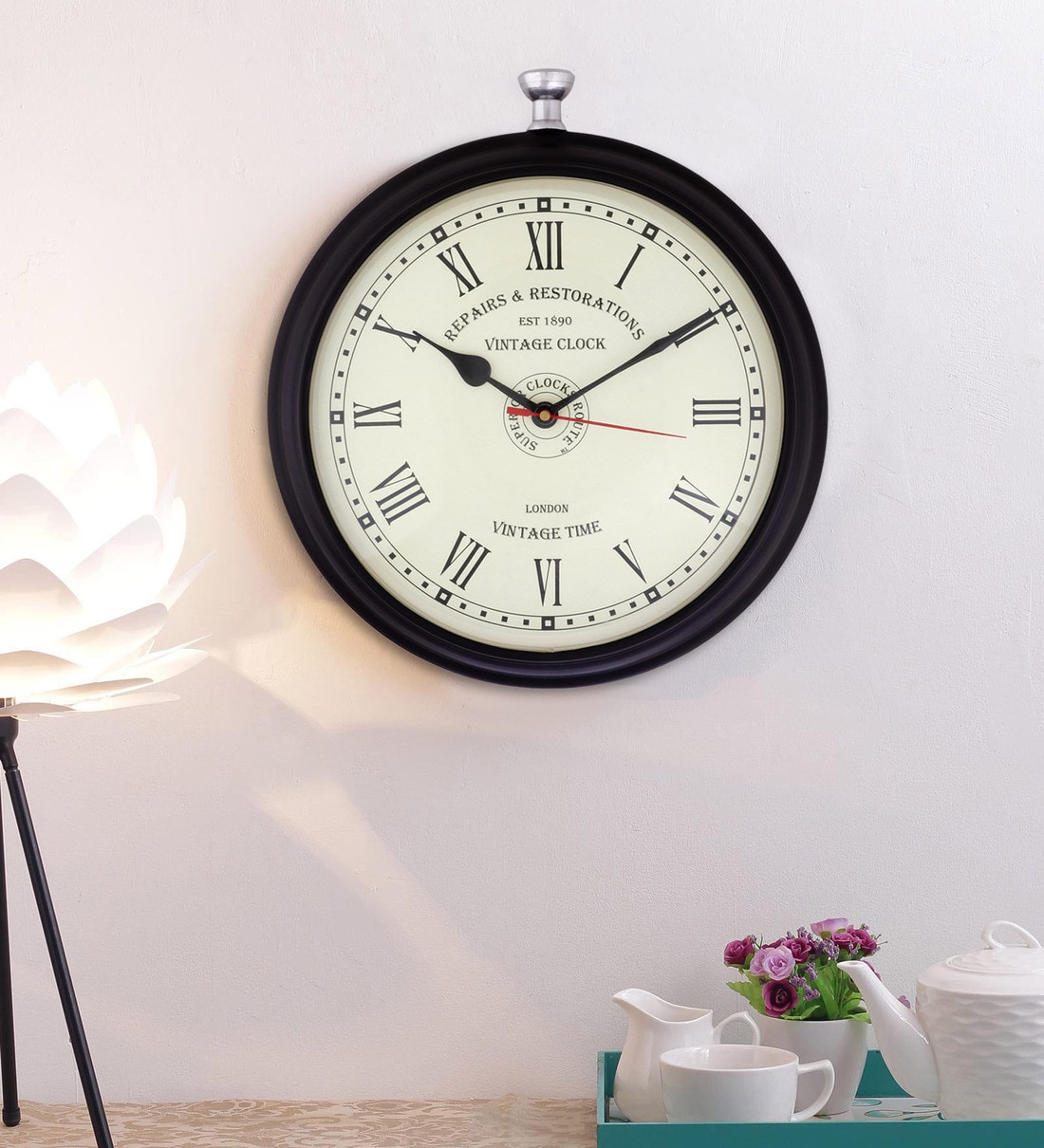 Buy Unique Design Metal Wall Clock By Anantaran Online Vintage