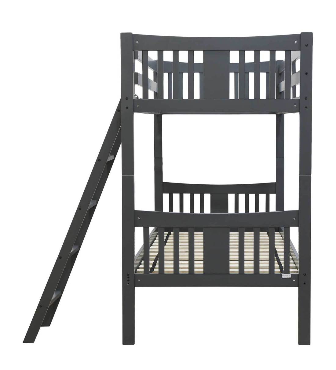 Buy Uno Kids Bunk Bed in Grey Finish CasaCraft By Pepperfry Online Standard Bunk Beds Bunk