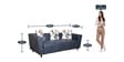 Unique 3+2 Sofa Set In Blue Colour
