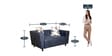 Unique 3+2 Sofa Set In Blue Colour