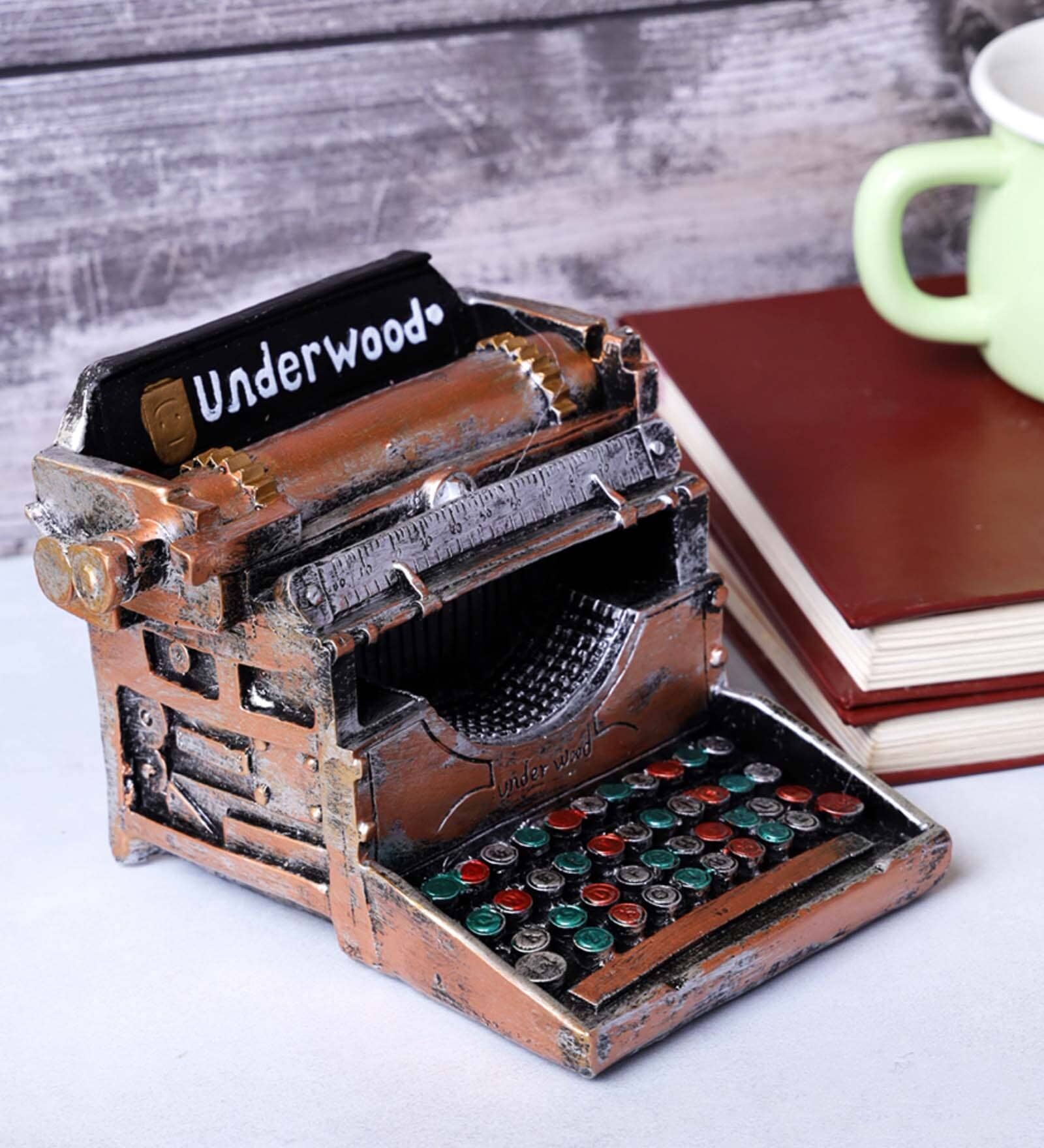 Underwood Type Writer Resin Table Top Accent