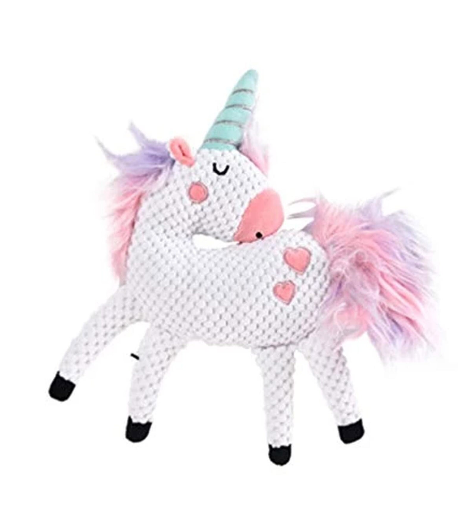 Buy Unicorn White & Pink Fabric Squeaky Plush Dog Toy at 26 OFF by