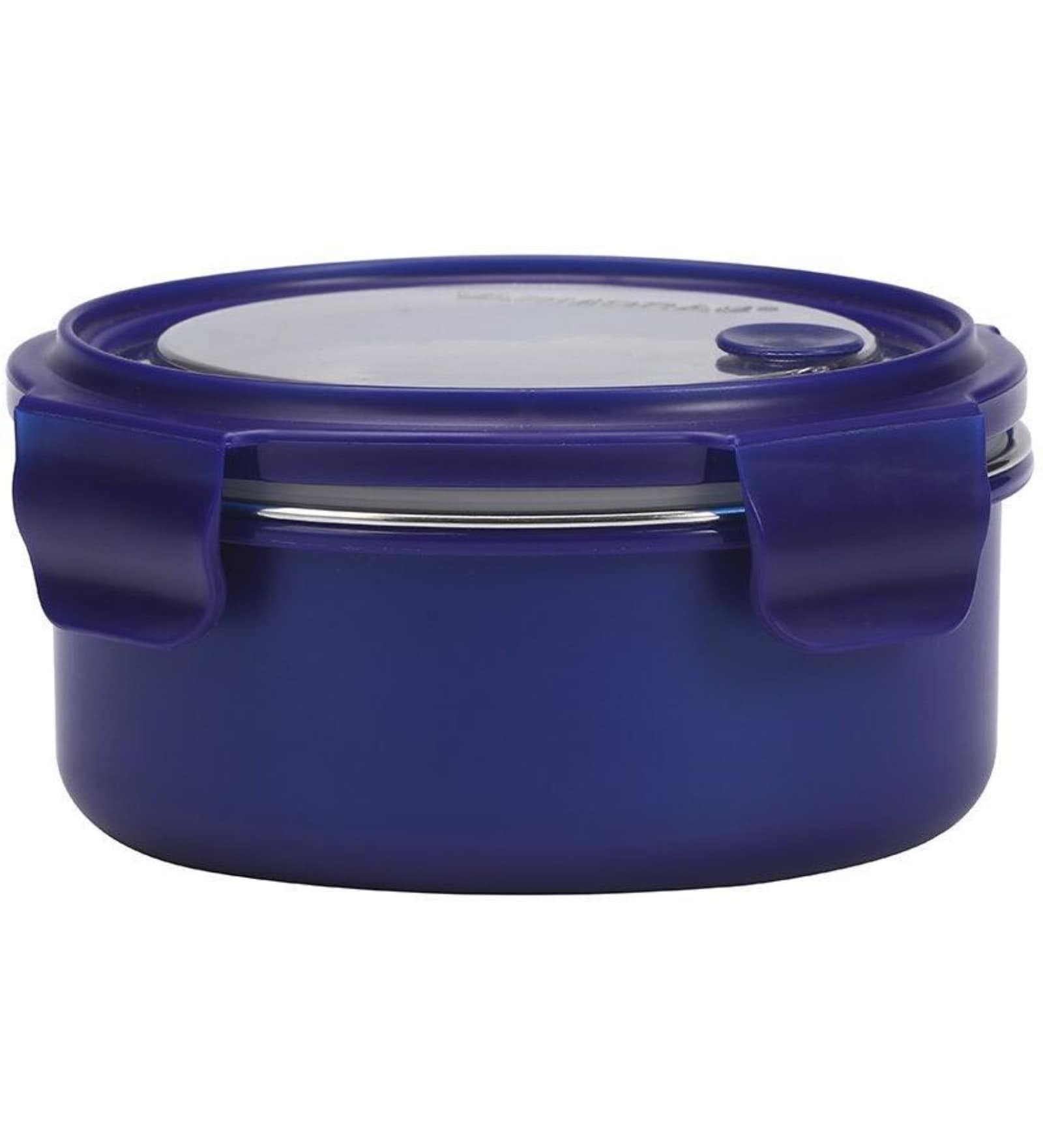 Varmora UniQ | Stainless Steel Lunch Box with outer Plasic| Double Walled PUF Insulated | Airtight & Leak Proof | BPA Free- 620ml- Blue