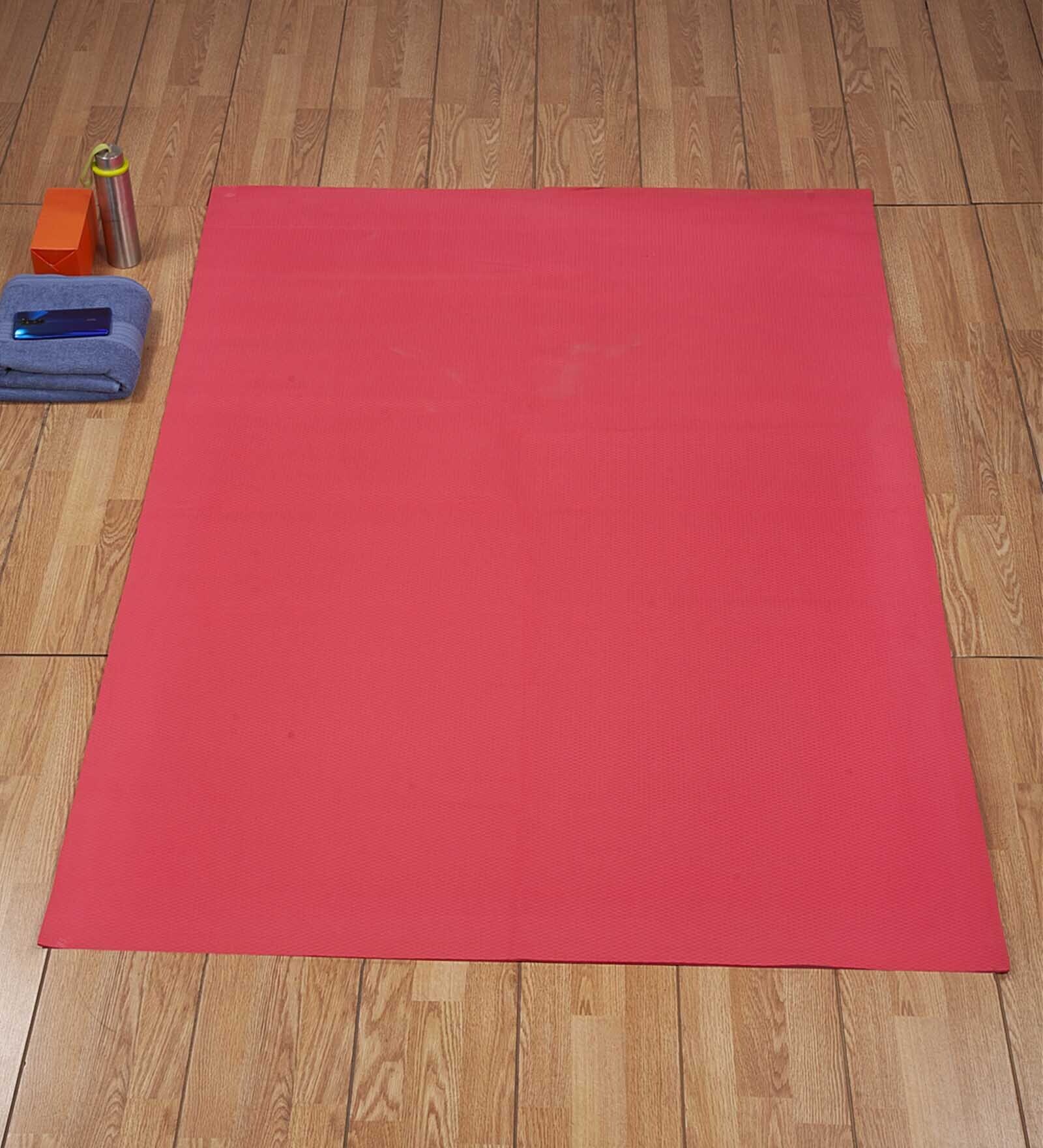 Buy Unisex Foldable Anti Skid Yoga Mat 5 X 4 Feet In Red By Hosta buy-unisex-foldable-anti-skid-yoga-mat-5-x-4-feet-in-red-by-hosta