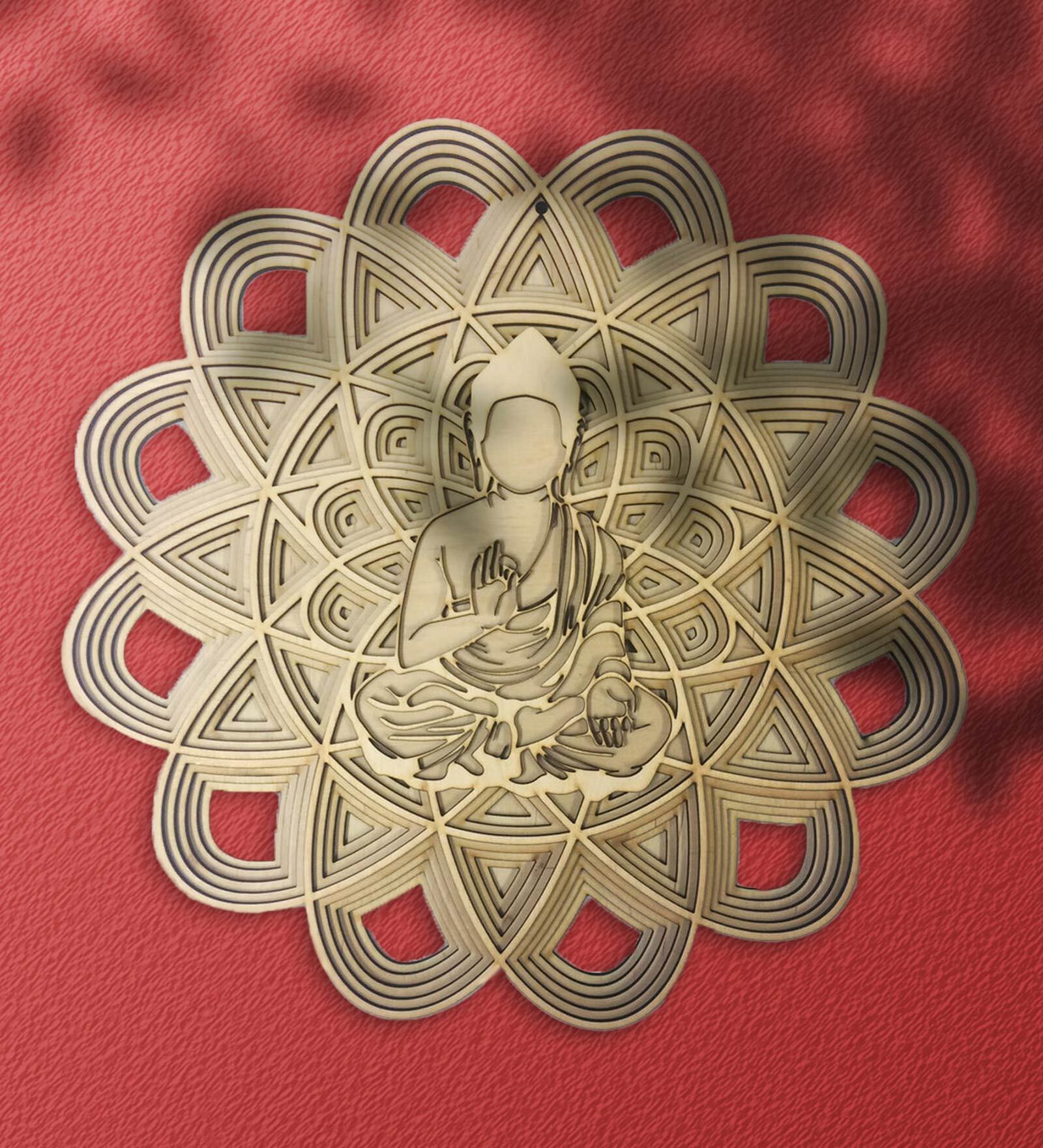 United In Peace Pine Wood Wall Art