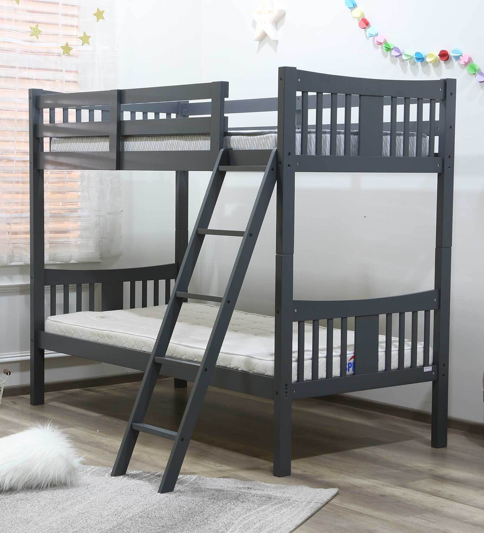 Uno Kids Bunk Bed in Grey Finish